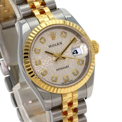 ROLEX DATEJUST 10P Diamond Watches 179173G Stainless Steel/SSxK18YG Ladies