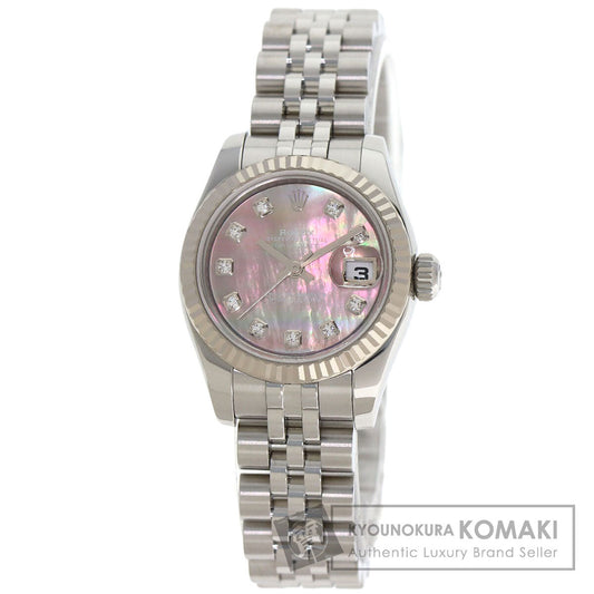 ROLEX DATEJUST 10P Diamond Watches 179174NG Stainless Steel/Stainless Steel Ladies