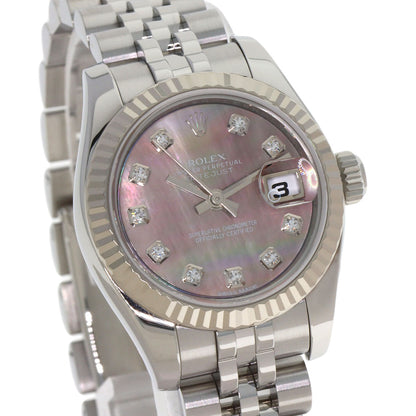ROLEX DATEJUST 10P Diamond Watches 179174NG Stainless Steel/Stainless Steel Ladies