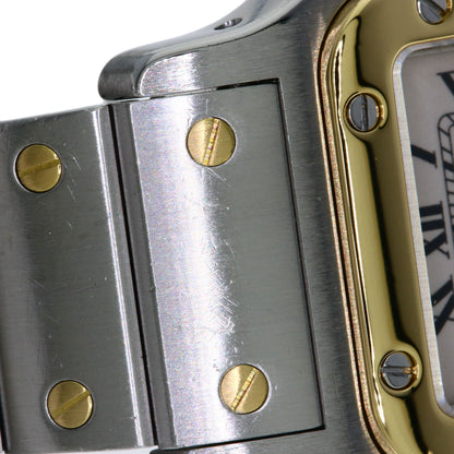 CARTIER Santos Galve SM Watches W20012C4 Stainless Steel/SSxK18YG Ladies