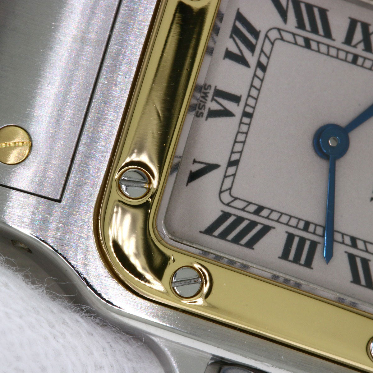 CARTIER Santos Galve SM Watches W20012C4 Stainless Steel/SSxK18YG Ladies