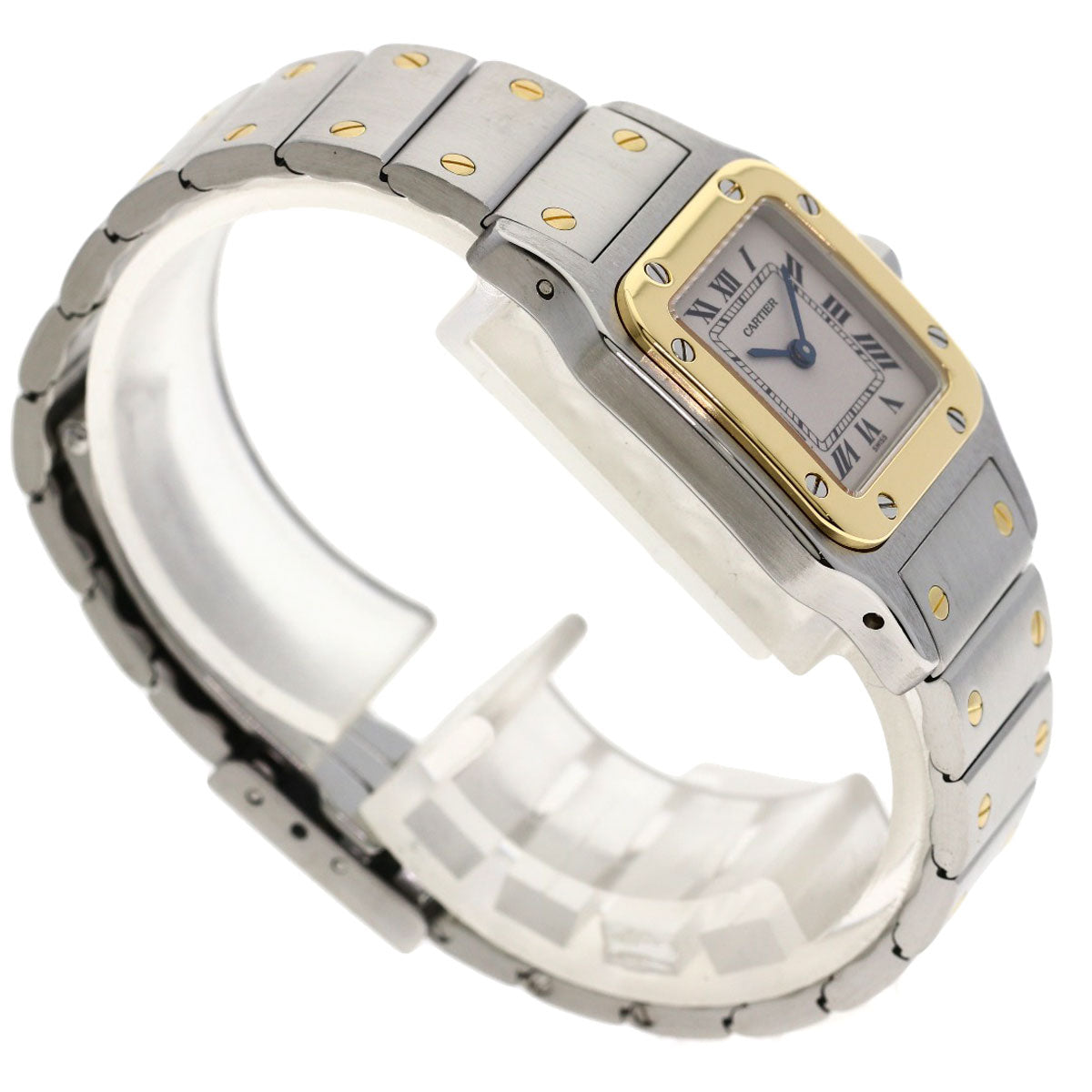 CARTIER Santos Galve SM Watches W20012C4 Stainless Steel/SSxK18YG Ladies