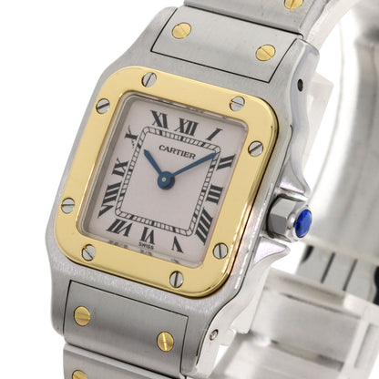 CARTIER Santos Galve SM Watches W20012C4 Stainless Steel/SSxK18YG Ladies