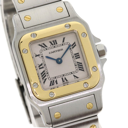 CARTIER Santos Galve SM Watches W20012C4 Stainless Steel/SSxK18YG Ladies