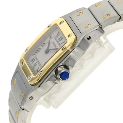CARTIER Santos Galve SM Watches W20012C4 Stainless Steel/SSxK18YG Ladies