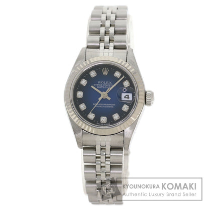 ROLEX Datejust 10P Diamond Blue Gradation Watches 79174G Stainless Steel/Stainless Steel Ladies