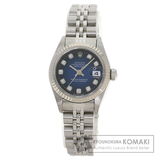 ROLEX Datejust 10P Diamond Blue Gradation Watches 79174G Stainless Steel/Stainless Steel Ladies