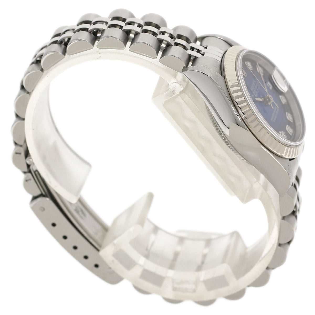 ROLEX Datejust 10P Diamond Blue Gradation Watches 79174G Stainless Steel/Stainless Steel Ladies