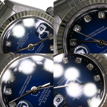 ROLEX Datejust 10P Diamond Blue Gradation Watches 79174G Stainless Steel/Stainless Steel Ladies