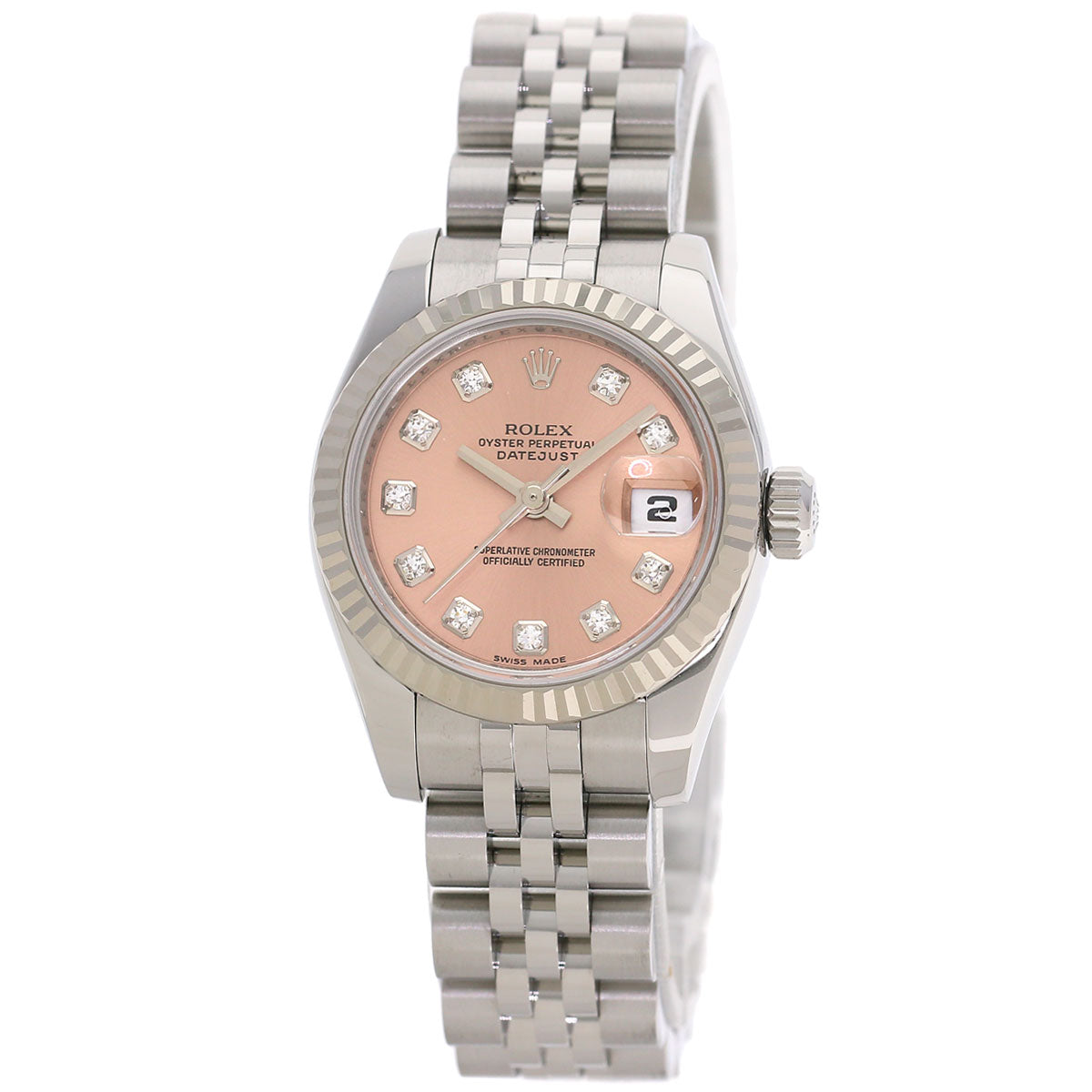ROLEX DATEJUST 10P Diamond Watches 179174G Stainless Steel/Stainless Steel Ladies