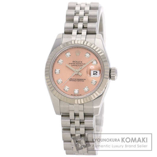 ROLEX DATEJUST 10P Diamond Watches 179174G Stainless Steel/Stainless Steel Ladies