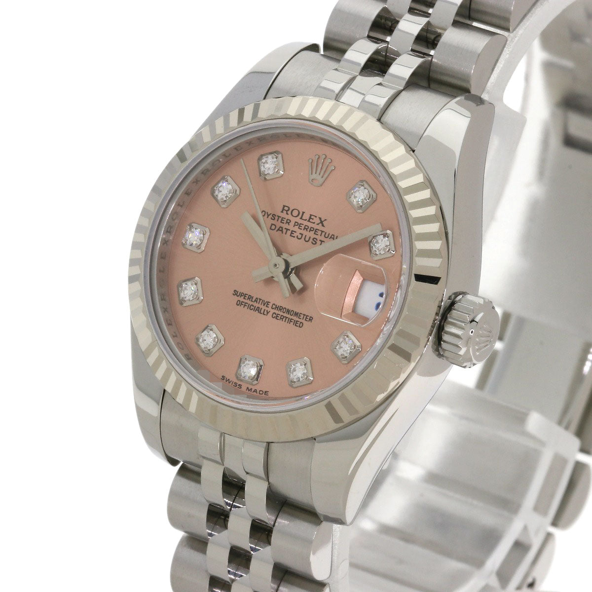 ROLEX DATEJUST 10P Diamond Watches 179174G Stainless Steel/Stainless Steel Ladies