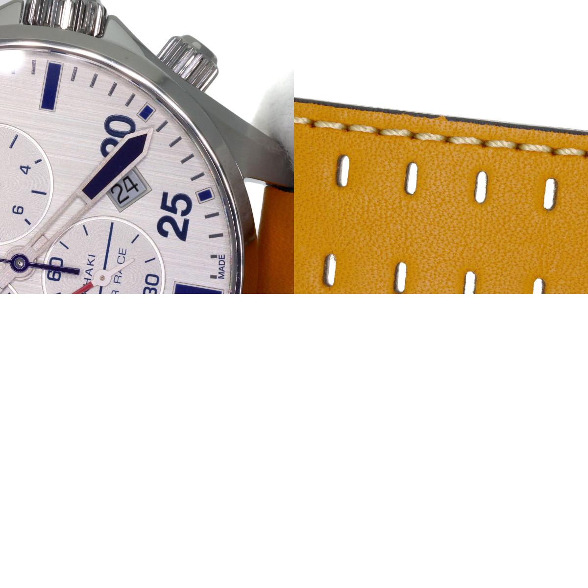 HAMILTON Khaki Aviation Chronograph Watches H767120 Stainless Steel/Leather mens
