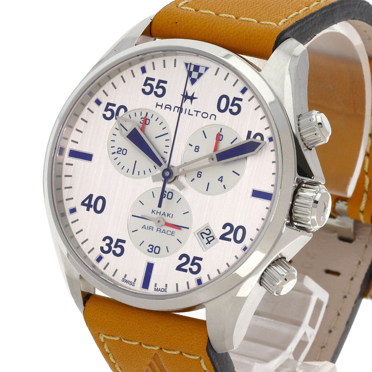 HAMILTON Khaki Aviation Chronograph Watches H767120 Stainless Steel/Leather mens