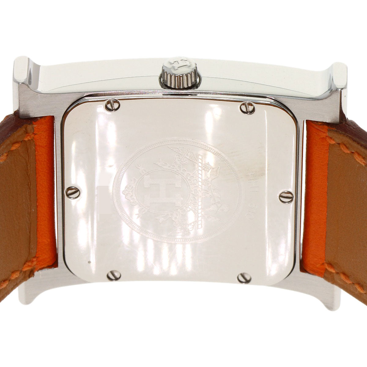 HERMES H watch Watches HH1.510 Stainless Steel/Leather mens