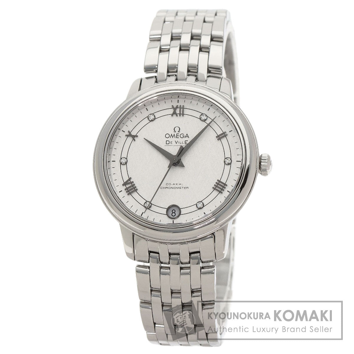 OMEGA De Ville Prestige 6P Diamond Watches 424.10.33.20.52.002 Stainless Steel/Stainless Steel Ladies