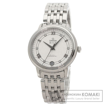 OMEGA De Ville Prestige 6P Diamond Watches 424.10.33.20.52.002 Stainless Steel/Stainless Steel Ladies