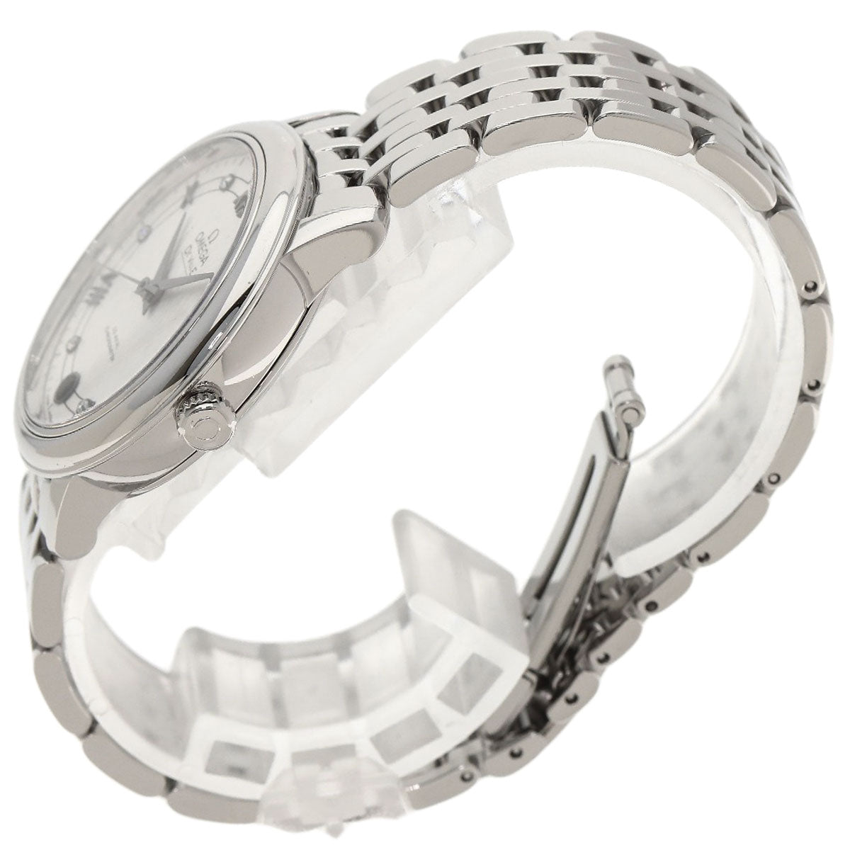 OMEGA De Ville Prestige 6P Diamond Watches 424.10.33.20.52.002 Stainless Steel/Stainless Steel Ladies