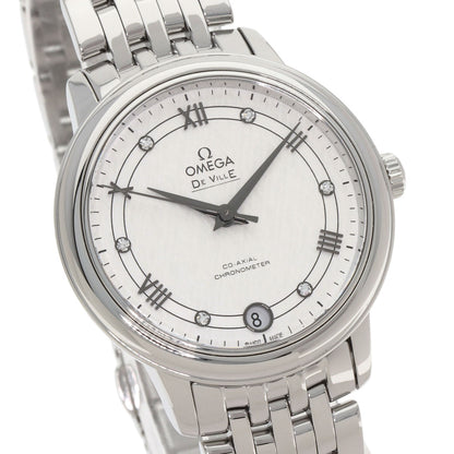 OMEGA De Ville Prestige 6P Diamond Watches 424.10.33.20.52.002 Stainless Steel/Stainless Steel Ladies