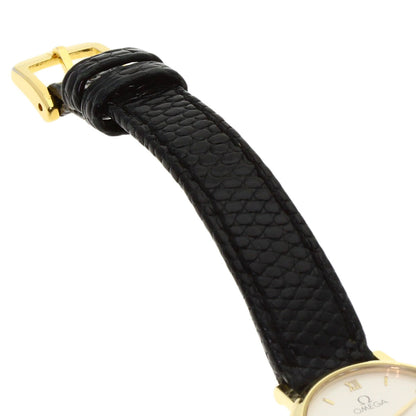 OMEGA De Ville Watches K18 Yellow Gold/Leather Ladies