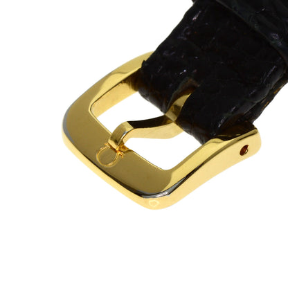 OMEGA De Ville Watches K18 Yellow Gold/Leather Ladies