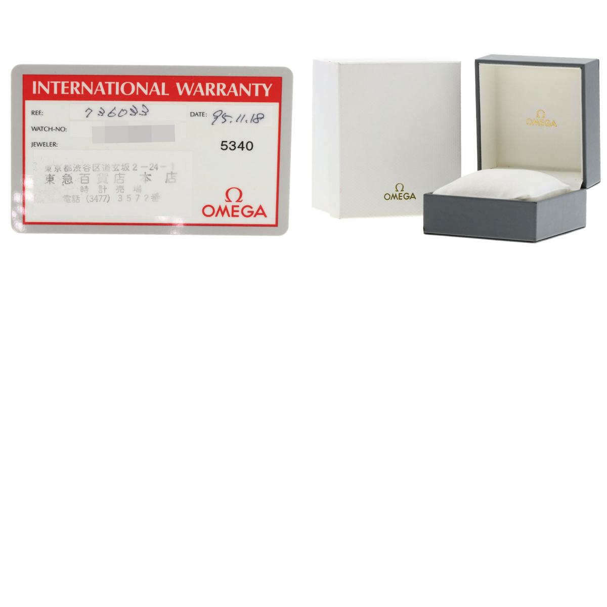 OMEGA De Ville Watches K18 Yellow Gold/Leather Ladies