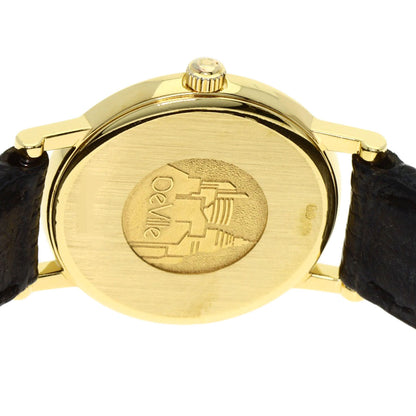 OMEGA De Ville Watches K18 Yellow Gold/Leather Ladies