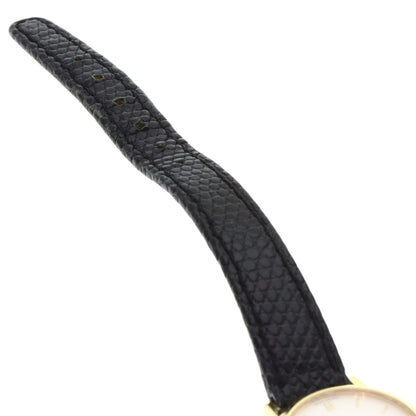OMEGA De Ville Watches K18 Yellow Gold/Leather Ladies