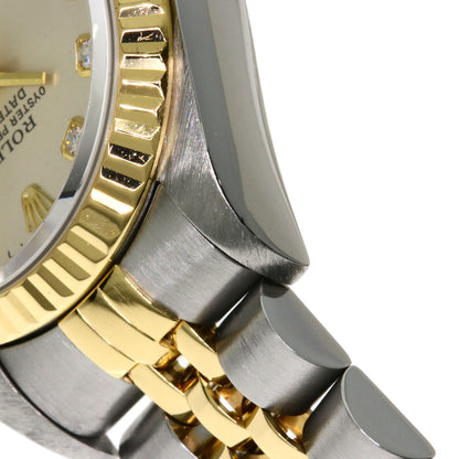 ROLEX DATEJUST 10P Diamond Watches 69173G Stainless Steel/SSxK18YG Ladies