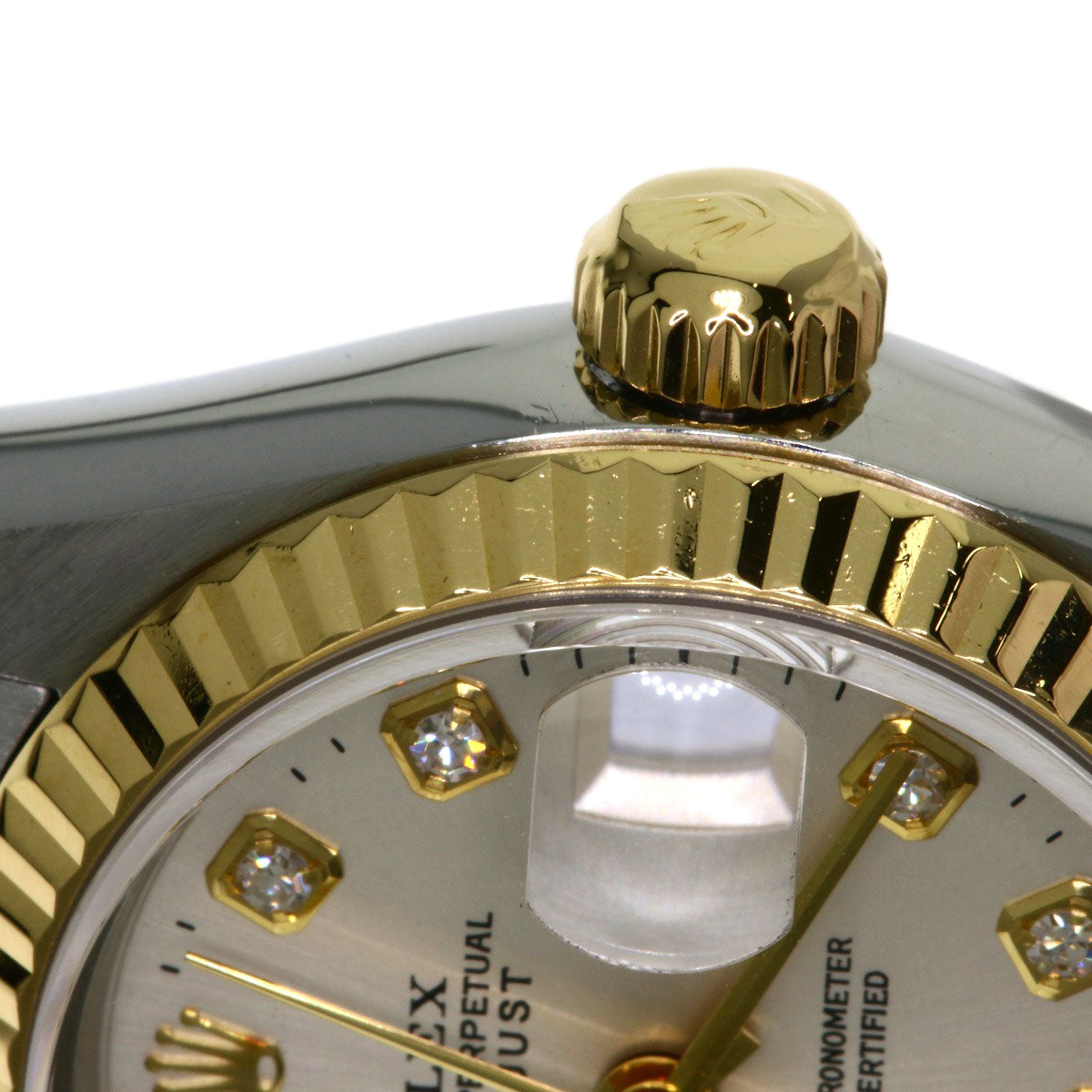 ROLEX DATEJUST 10P Diamond Watches 69173G Stainless Steel/SSxK18YG Ladies