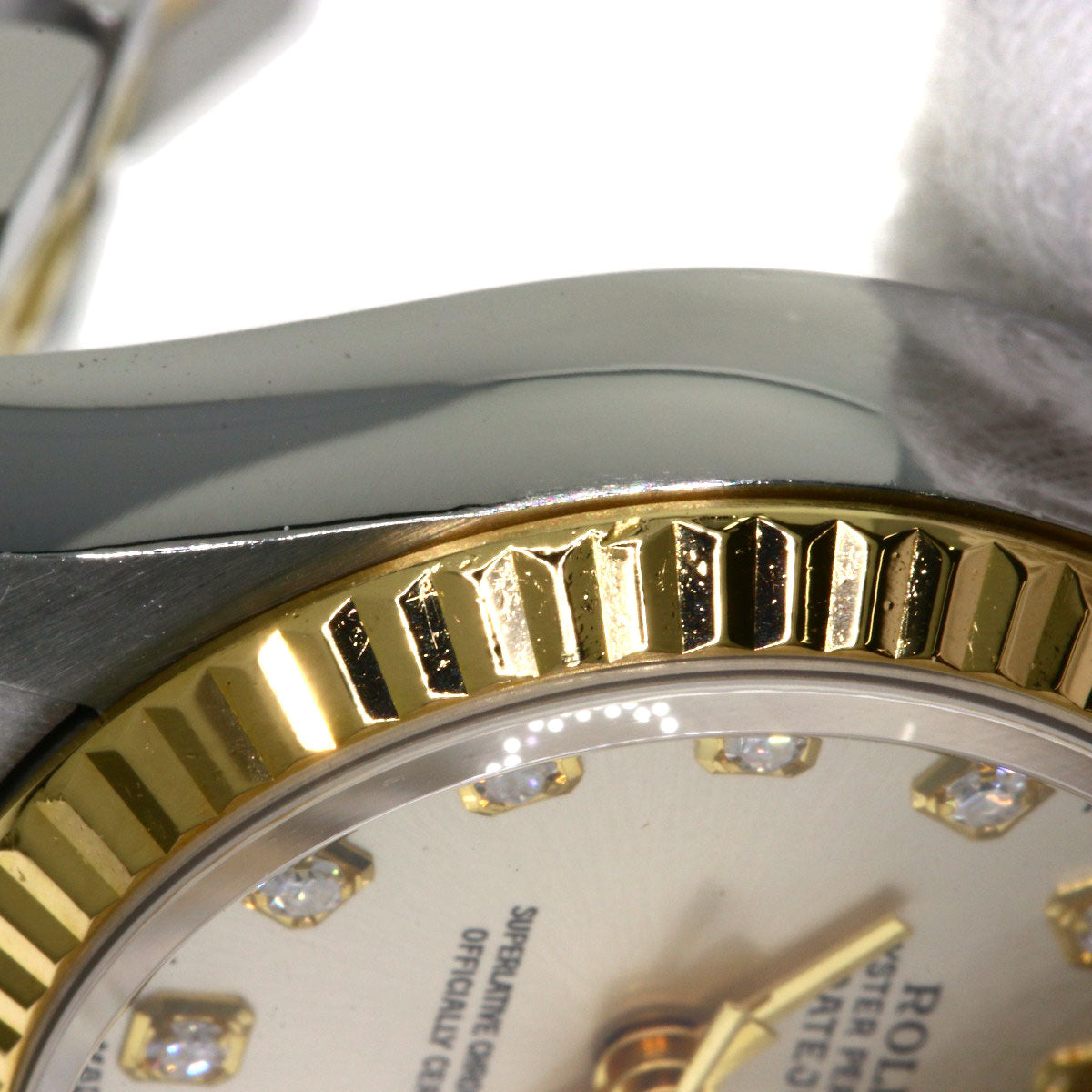 ROLEX DATEJUST 10P Diamond Watches 69173G Stainless Steel/SSxK18YG Ladies