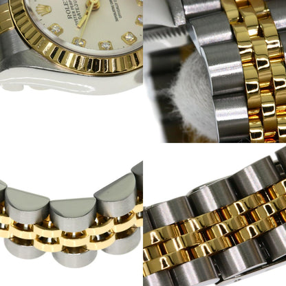 ROLEX DATEJUST 10P Diamond Watches 69173G Stainless Steel/SSxK18YG Ladies
