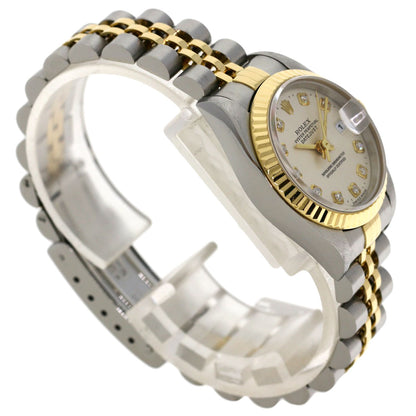 ROLEX DATEJUST 10P Diamond Watches 69173G Stainless Steel/SSxK18YG Ladies