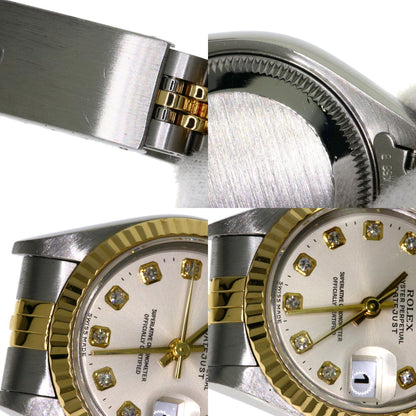 ROLEX DATEJUST 10P Diamond Watches 69173G Stainless Steel/SSxK18YG Ladies