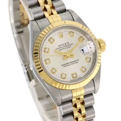 ROLEX DATEJUST 10P Diamond Watches 69173G Stainless Steel/SSxK18YG Ladies