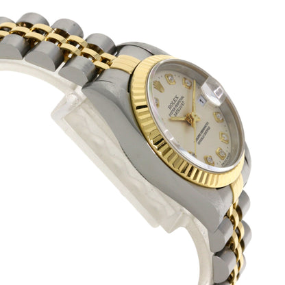 ROLEX DATEJUST 10P Diamond Watches 69173G Stainless Steel/SSxK18YG Ladies