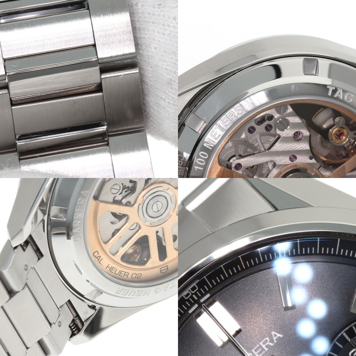タグホイヤー CBN2010 BA0642 カレラ キャリバー ホイヤー02 腕時計 ステンレススチール/SS メンズ 【中古】【TAG HEUER】