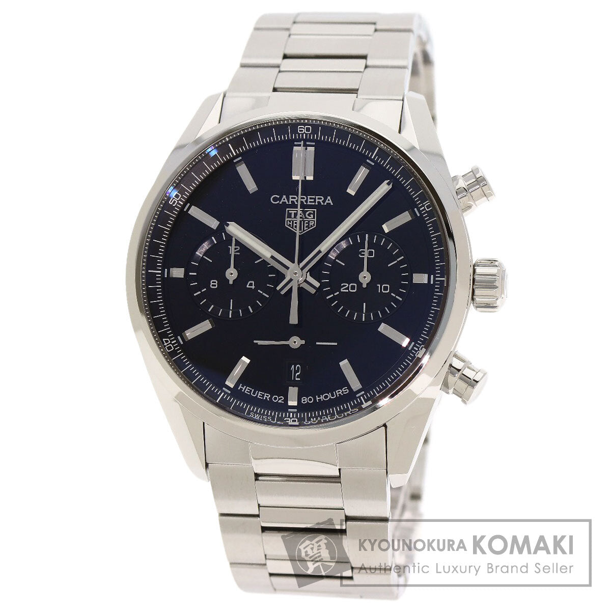 タグホイヤー CBN2010 BA0642 カレラ キャリバー ホイヤー02 腕時計 ステンレススチール/SS メンズ 【中古】【TAG HEUER】
