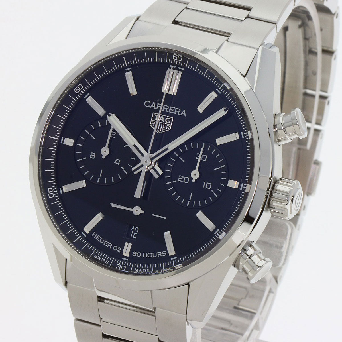タグホイヤー CBN2010 BA0642 カレラ キャリバー ホイヤー02 腕時計 ステンレススチール/SS メンズ 【中古】【TAG HEUER】