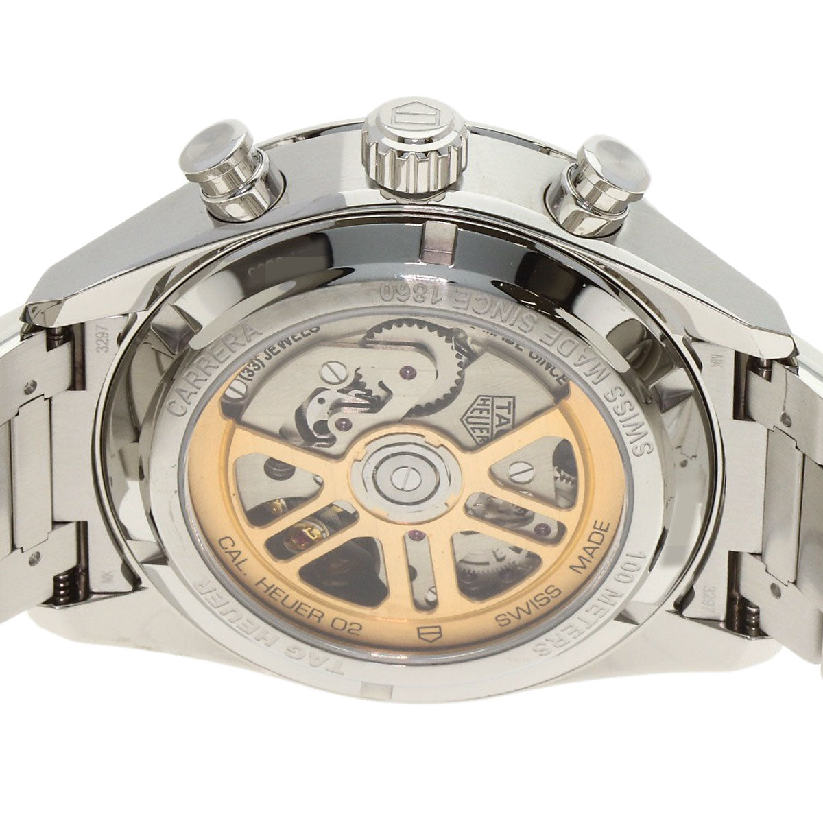 タグホイヤー CBN2010 BA0642 カレラ キャリバー ホイヤー02 腕時計 ステンレススチール/SS メンズ 【中古】【TAG HEUER】