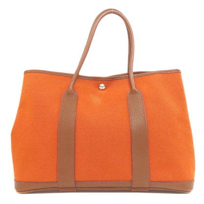 HERMES Garden Party PM Silver Hardware Tote Bag Tower ash Ladies [Used]