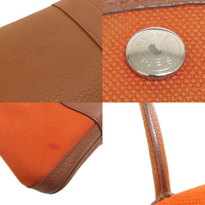 HERMES Garden Party PM Silver Hardware Tote Bag Tower ash Ladies [Used]