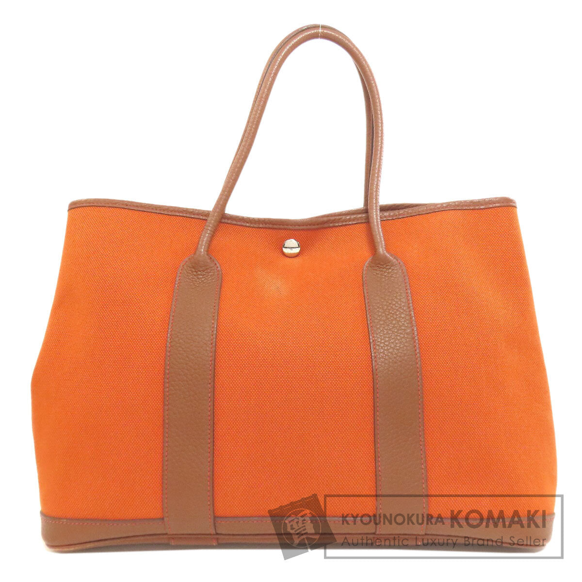 HERMES Garden Party PM Silver Hardware Tote Bag Tower ash Ladies [Used]