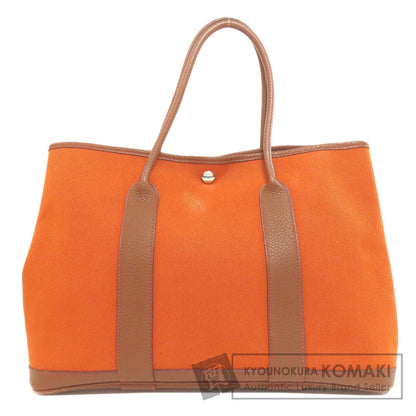 HERMES Garden Party PM Silver Hardware Tote Bag Tower ash Ladies [Used]