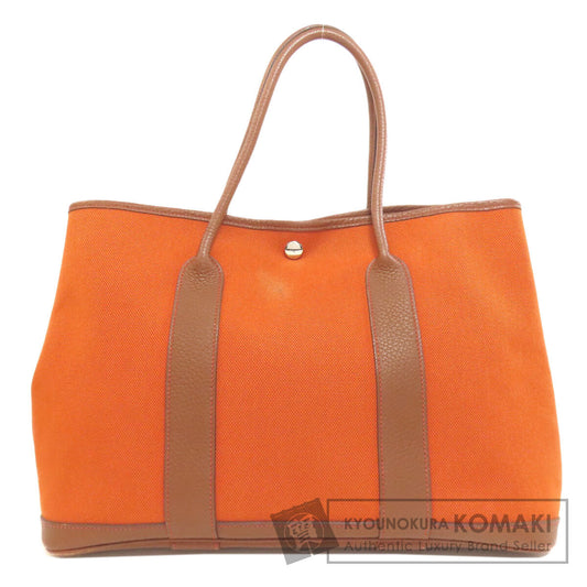 HERMES Garden Party PM Silver Hardware Tote Bag Tower ash Ladies [Used]