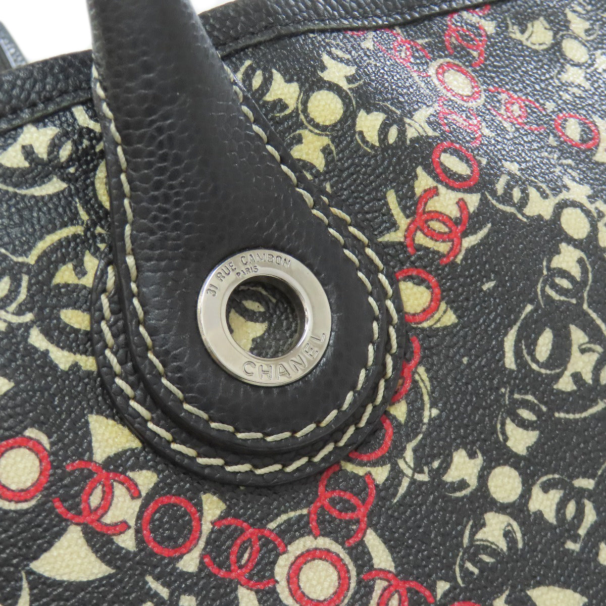 CHANEL Coco Travel SilverHardware Tote Bag PVC Ladies [Used]