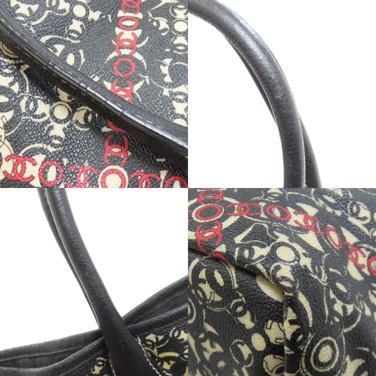 CHANEL Coco Travel SilverHardware Tote Bag PVC Ladies [Used]