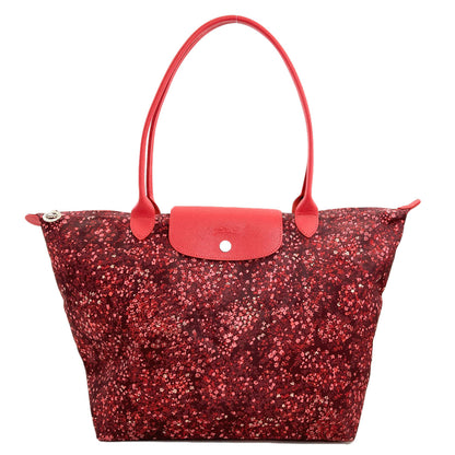 Longchamp Le Pliage flower motif Tote Bag Nylon Ladies [Used]