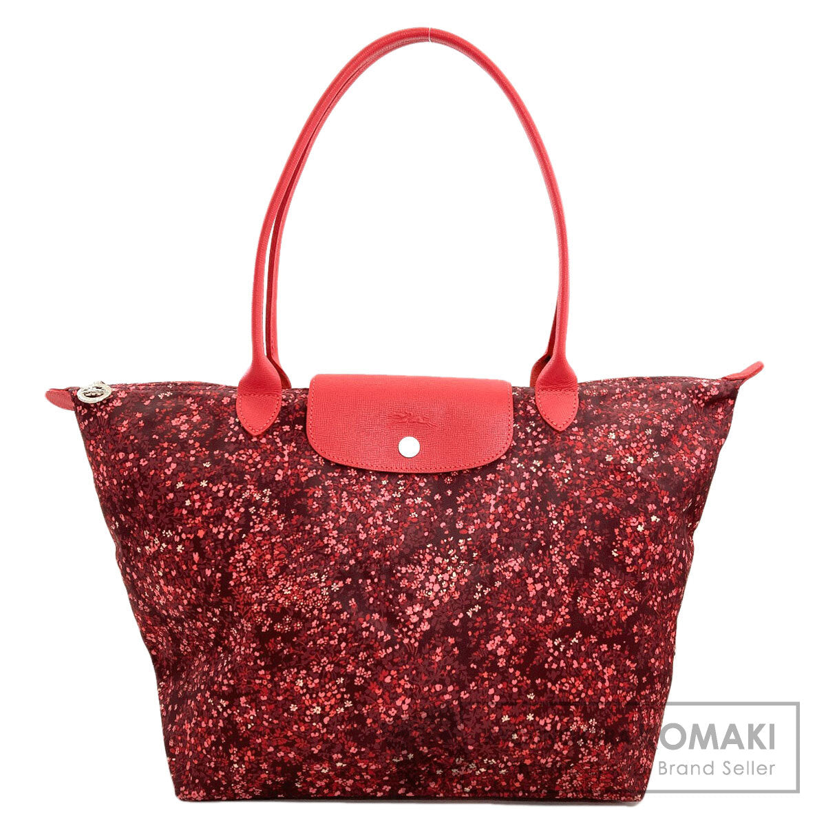 Longchamp Le Pliage flower motif Tote Bag Nylon Ladies [Used]