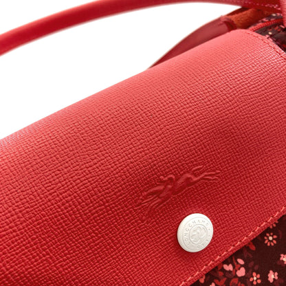 Longchamp Le Pliage flower motif Tote Bag Nylon Ladies [Used]